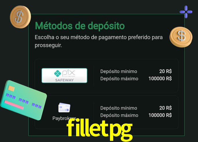 O cassino filletpg oferece uma grande variedade de métodos de pagamento